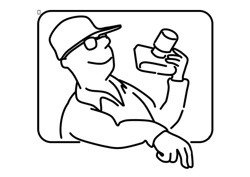 touriste Coloriage touriste