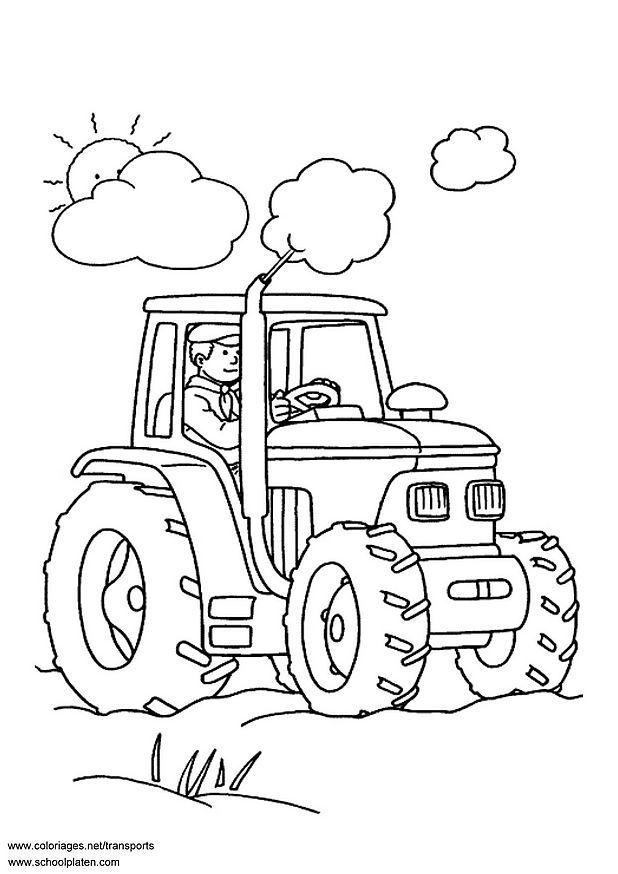 tracteur Coloriage tracteur