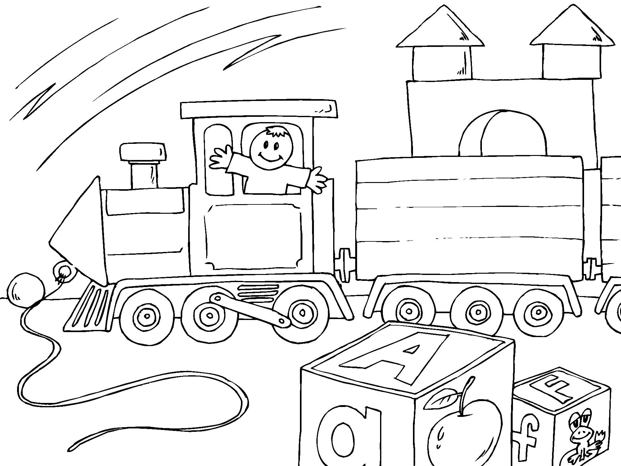 Coloriage train A©lectrique