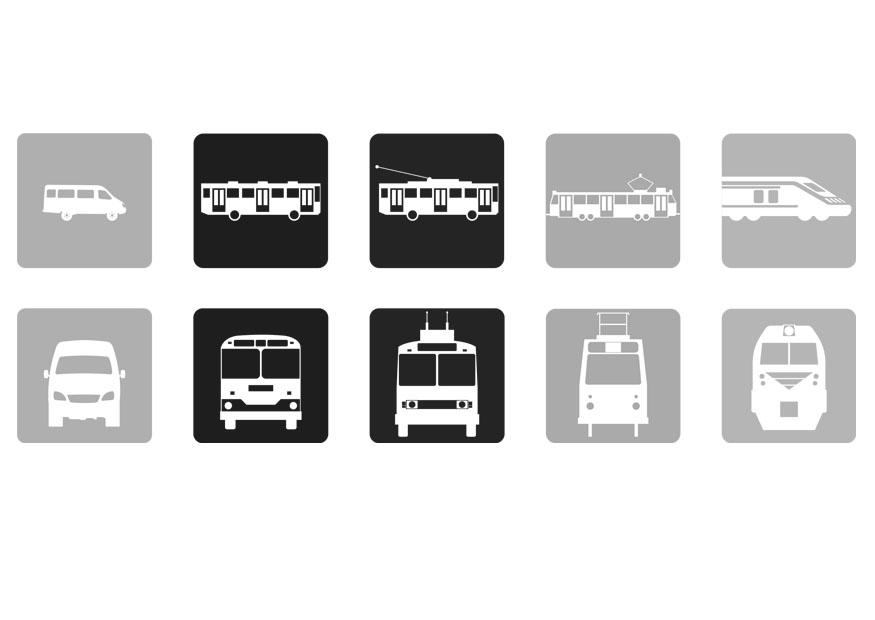 transport public Coloriage transport public