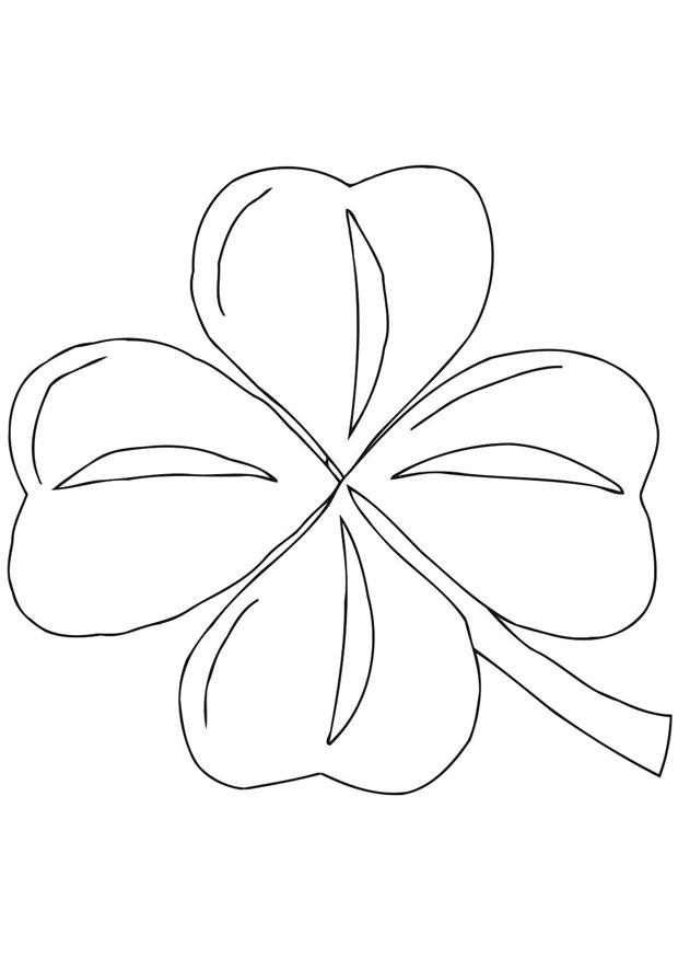 trA¨fle irlandais - schamrock Coloriage trA¨fle irlandais - schamrock