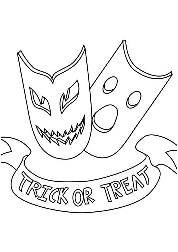 trick or treat Coloriage trick or treat
