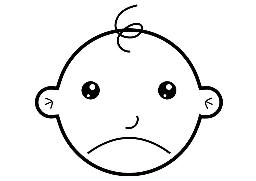 triste Coloriage triste