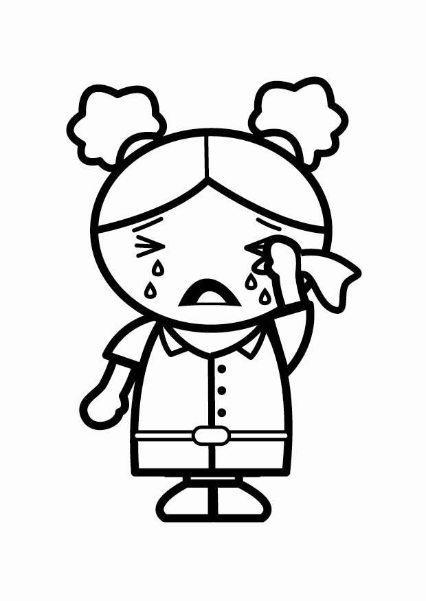 triste Coloriage triste