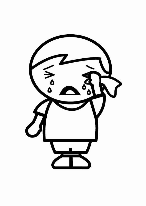 triste Coloriage triste