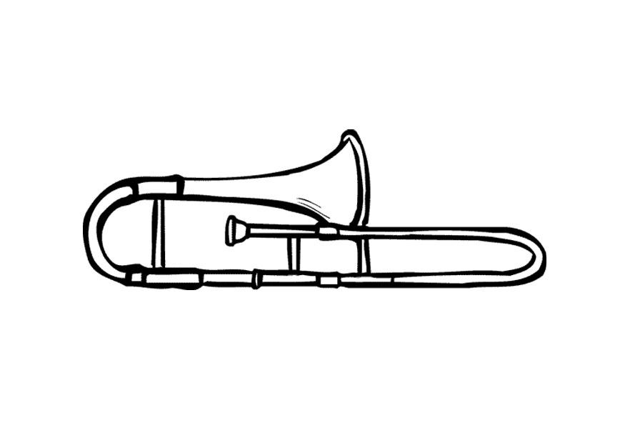 trombone Coloriage trombone