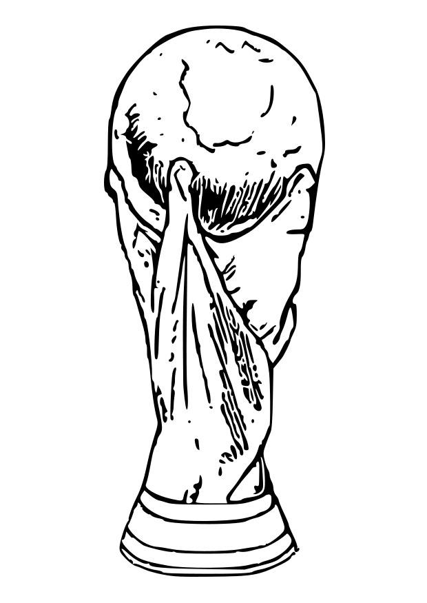 trophA©e de la coupe du monde Coloriage trophA©e de la coupe du monde