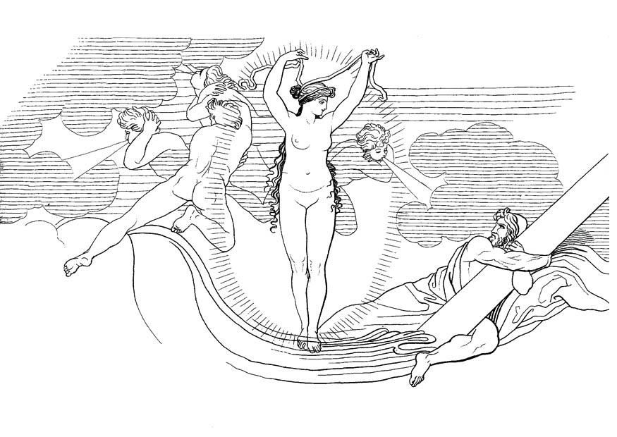 ulysse - neptune dA©chaA®nr une tempAªte Coloriage ulysse - neptune dA©chaA®nr une tempAªte
