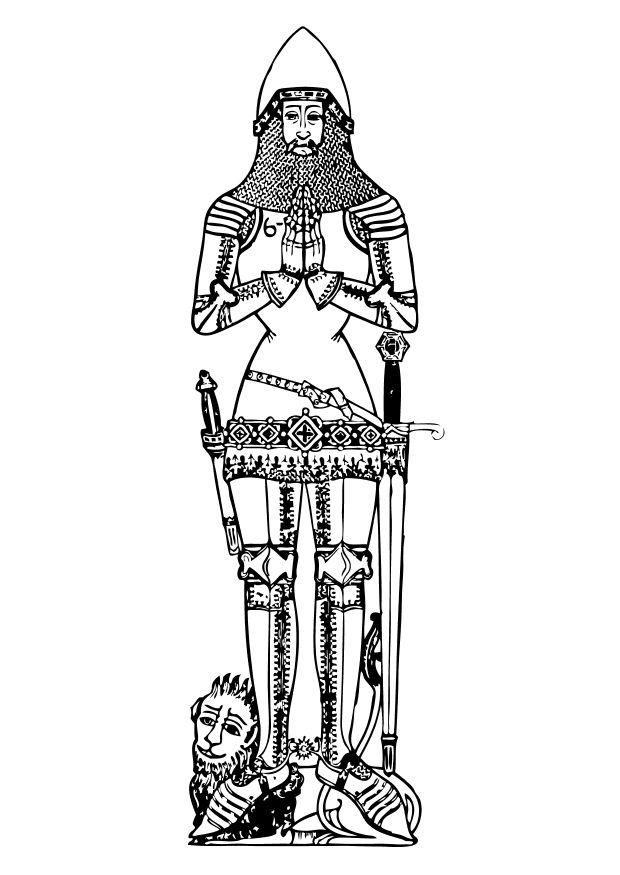un chevalier Coloriage un chevalier