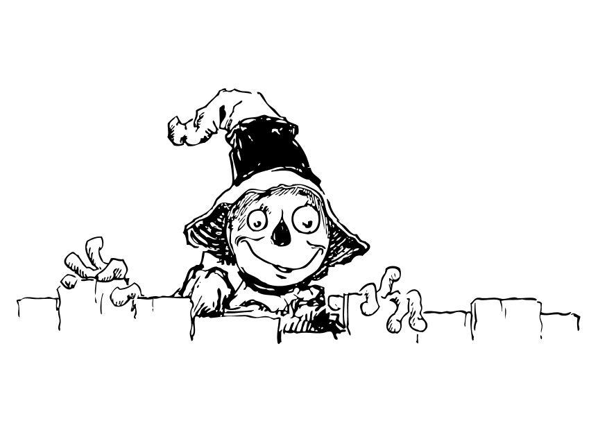 un A©pouvantail Coloriage un A©pouvantail
