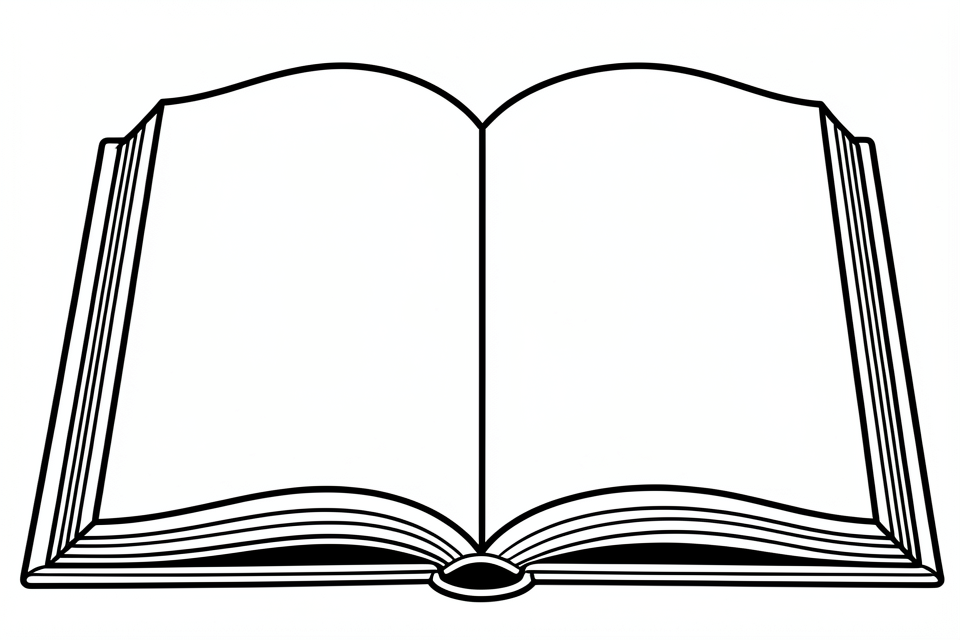 Coloriage un livre vide