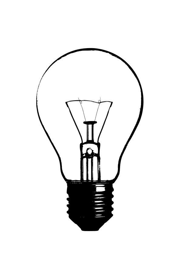 une ampoule Coloriage une ampoule