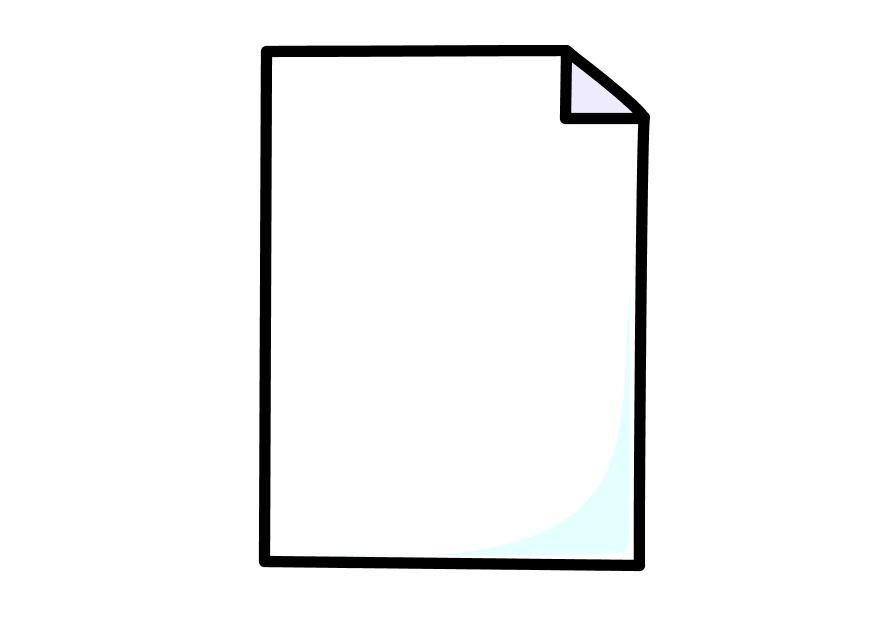 une feuille de papier Coloriage une feuille de papier