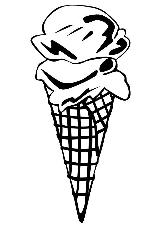 une glace Coloriage une glace