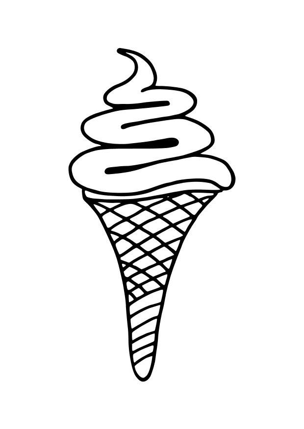 une glace Coloriage une glace