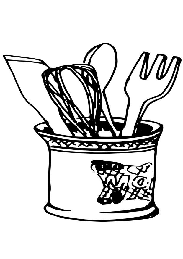ustensiles de cuisine Coloriage ustensiles de cuisine