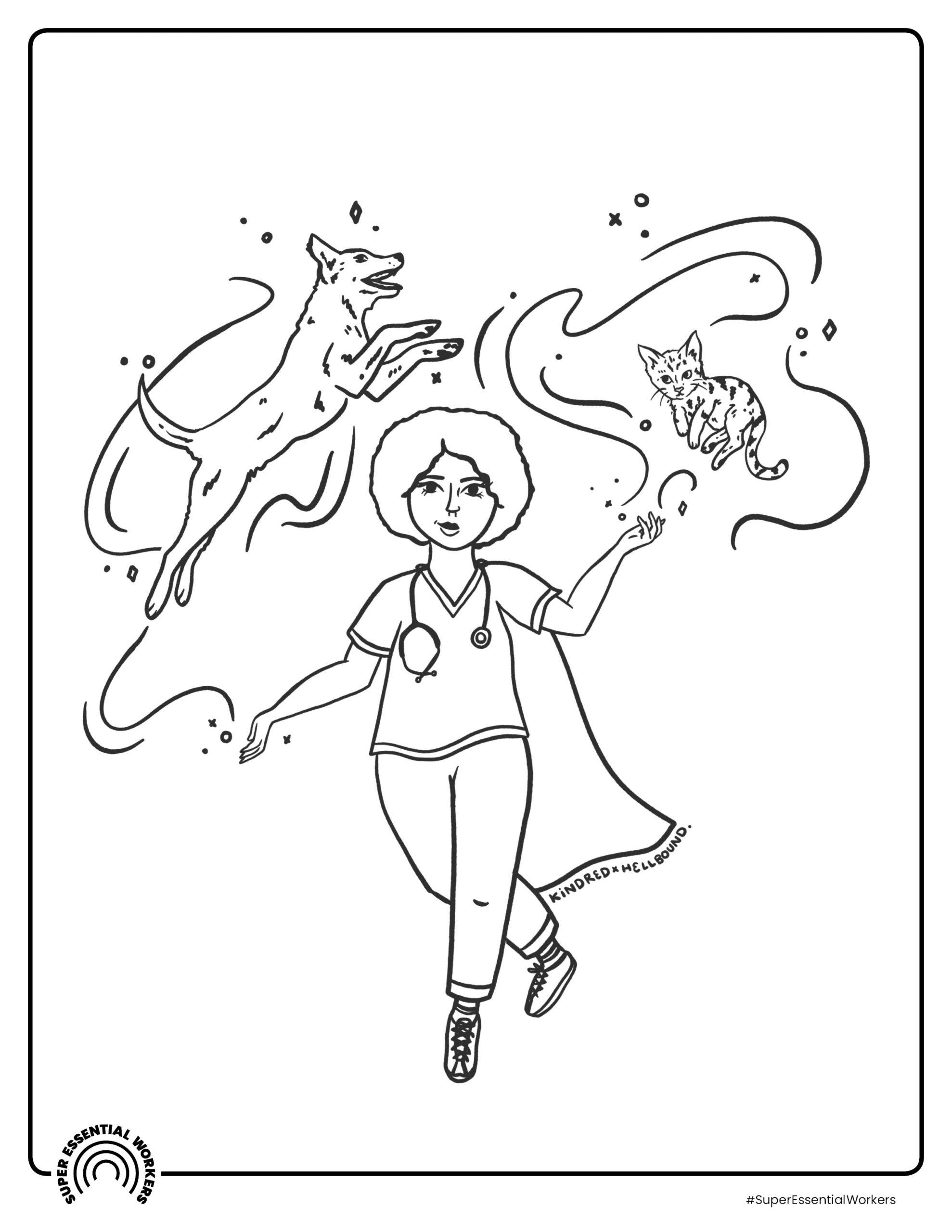 vA©tA©rinaire Coloriage vA©tA©rinaire