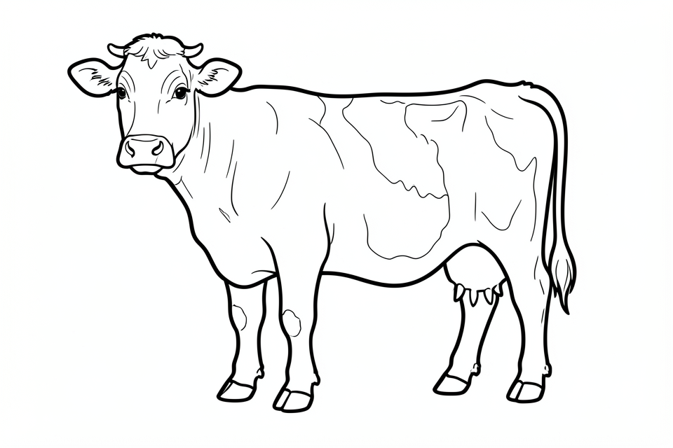 Coloriage vache