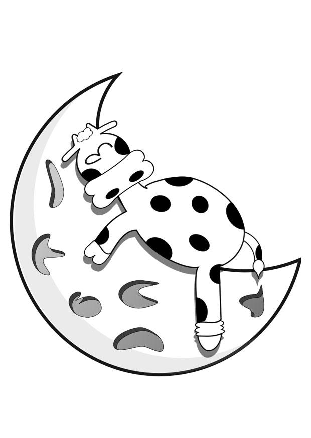 vache qui dort Coloriage vache qui dort