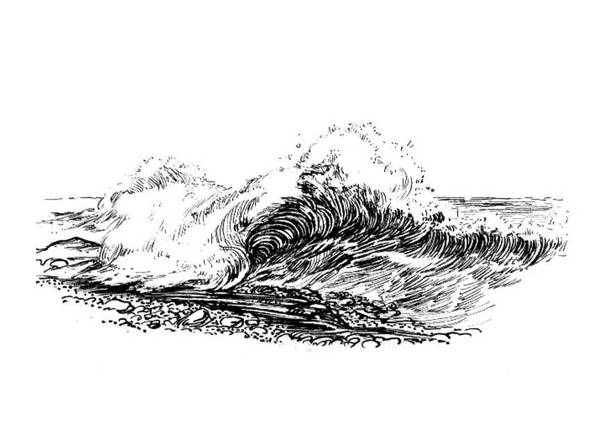 vague - ressac Coloriage vague - ressac