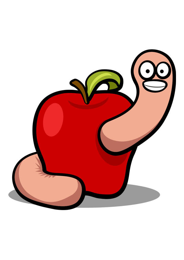 ver dans la pomme Image ver dans la pomme