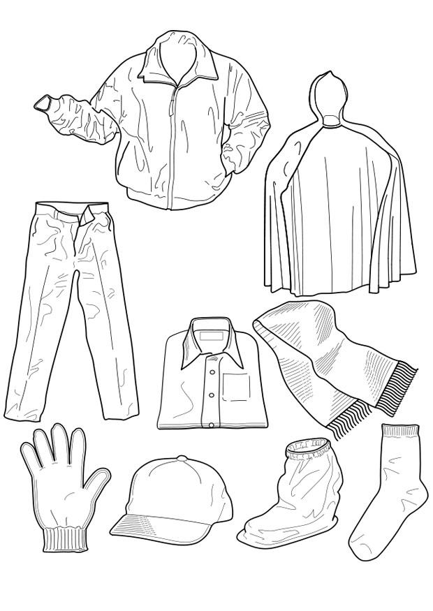 vAªtements Coloriage vAªtements