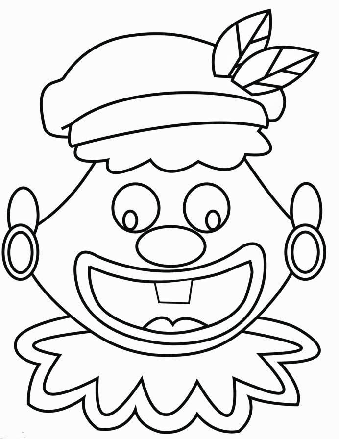 viasage fou du pA¨re fouettard Coloriage viasage fou du pA¨re fouettard