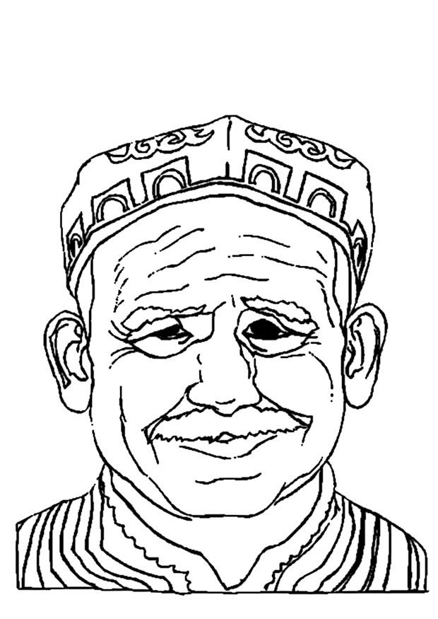 viel homme Coloriage viel homme