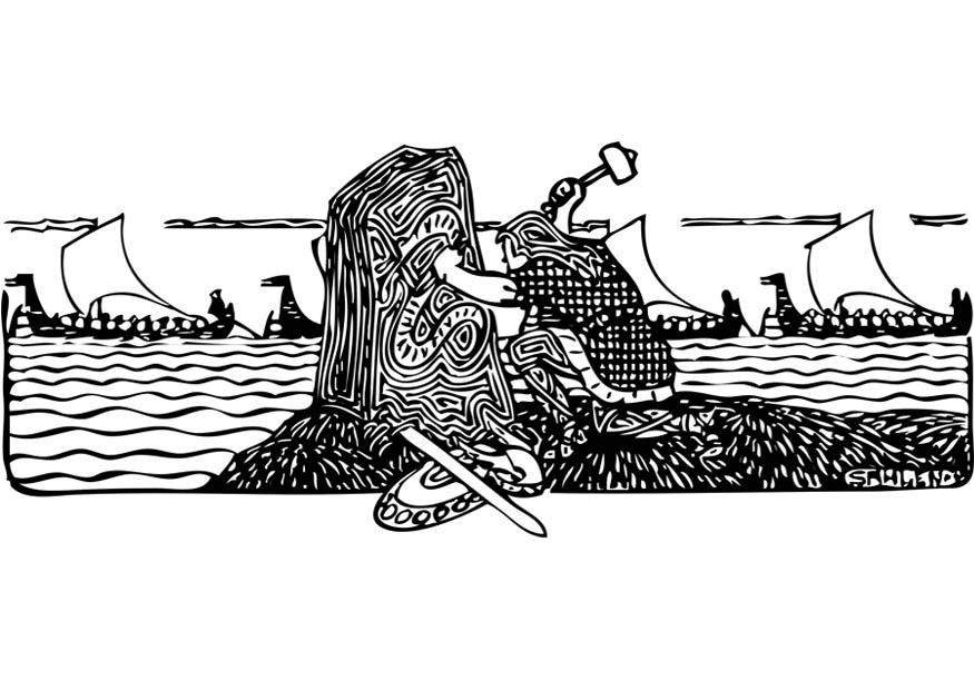 vikings Coloriage vikings
