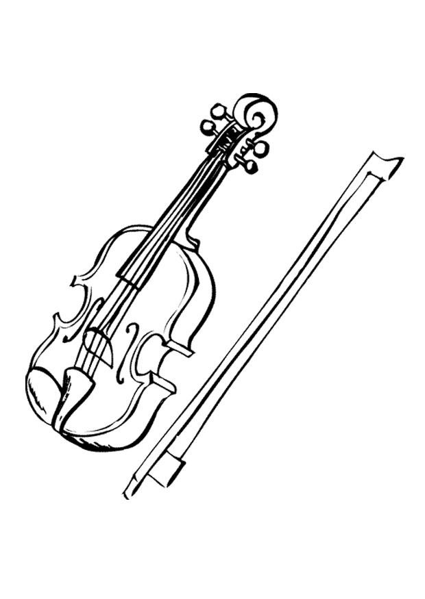 violon Coloriage violon