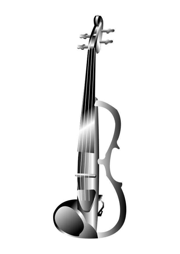 violon A©lectrique Coloriage violon A©lectrique
