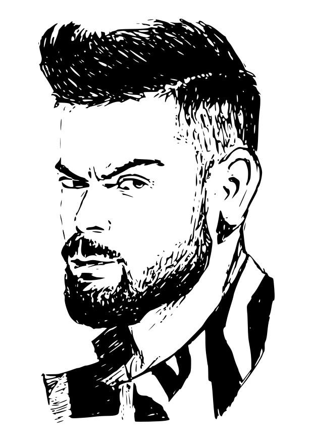 virat kohli Coloriage virat kohli