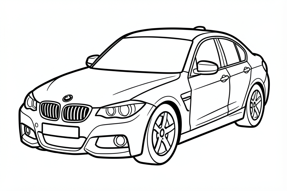 voiture - bmw Coloriage voiture - bmw