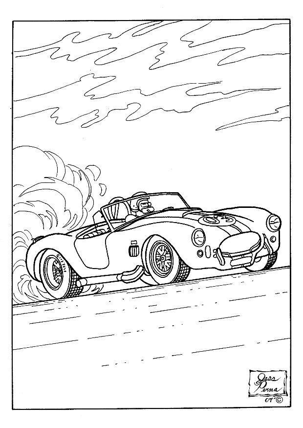 voiture de course Coloriage voiture de course