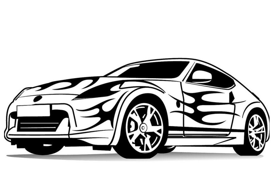 voiture de sport Coloriage voiture de sport