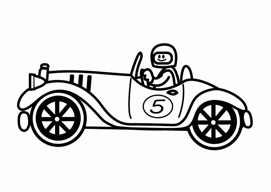 voiture rA©tro Coloriage voiture rA©tro