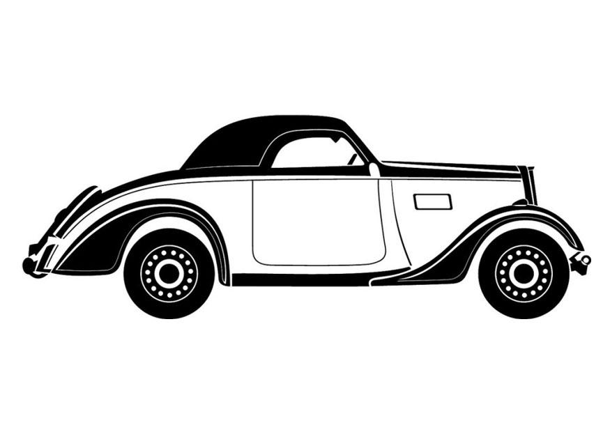 voiture rA©tro Coloriage voiture rA©tro