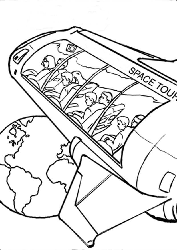 voyage dans lespace Coloriage voyage dans lespace