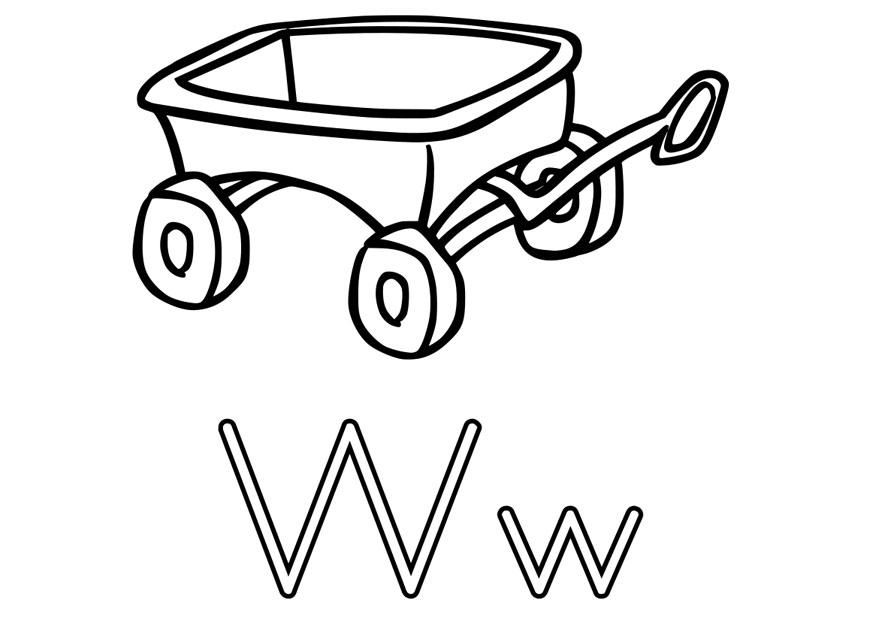w Coloriage w