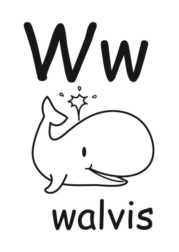 w Coloriage w