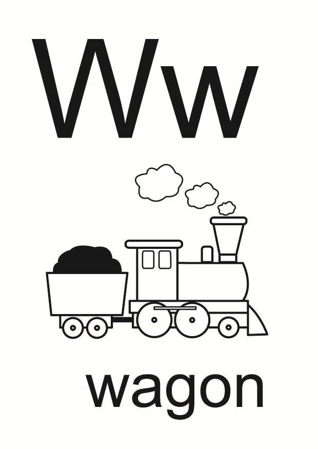 w Coloriage w