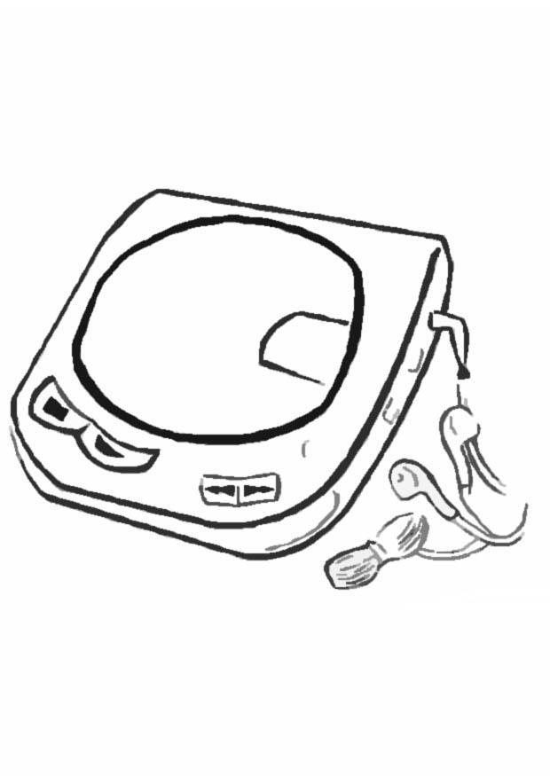 walkman Coloriage walkman