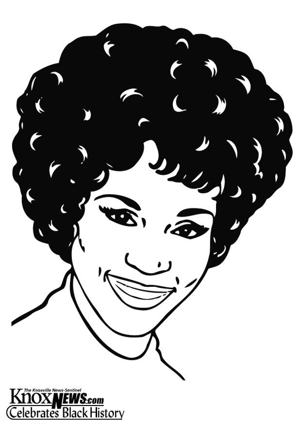 whitney houston Coloriage whitney houston