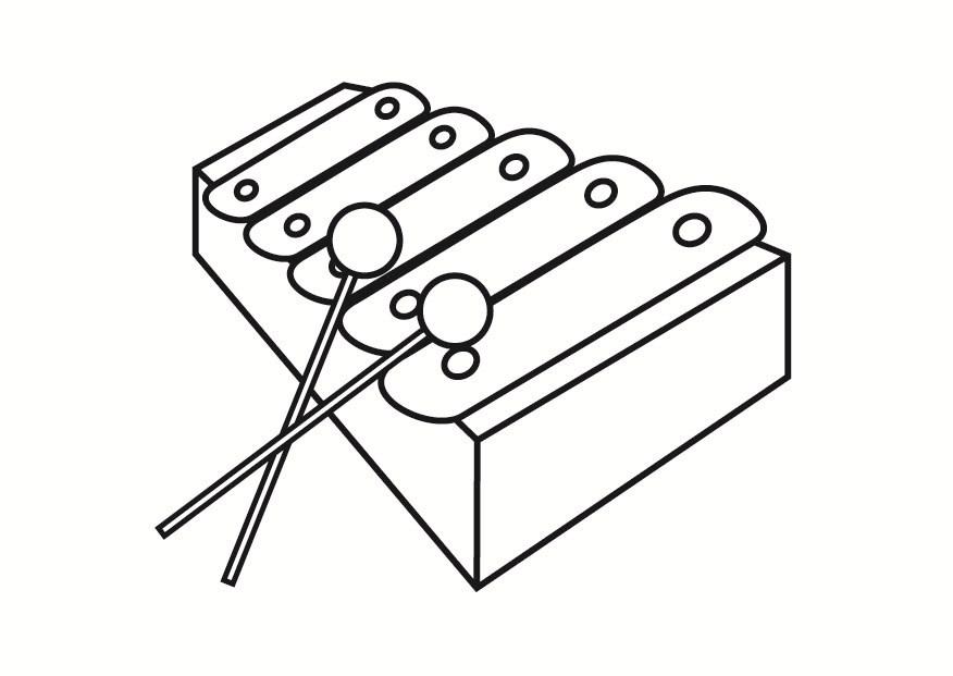 xylophone Coloriage xylophone