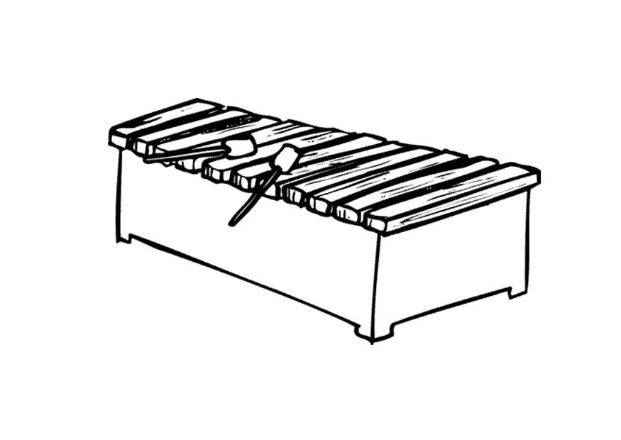 xylophone Coloriage xylophone