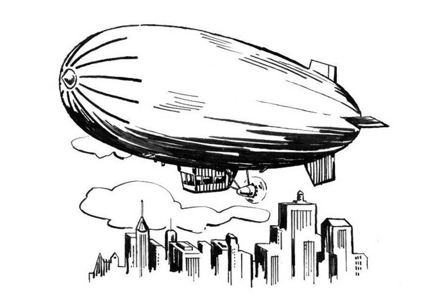 zeppelin Coloriage zeppelin