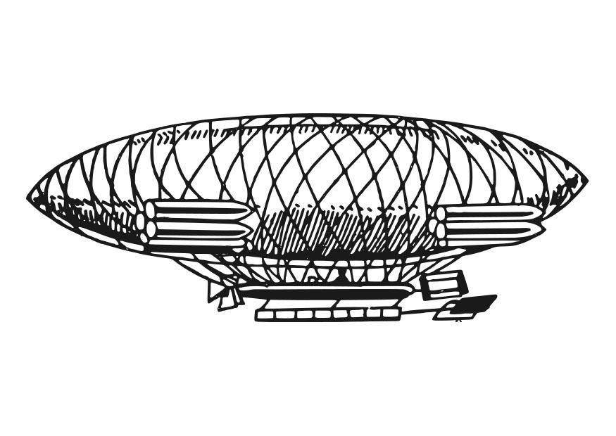 zeppelin Coloriage zeppelin
