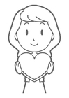 Coloriage amour