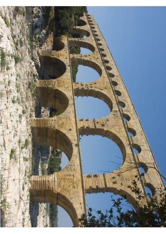 aqueduc romain, Nimes, France