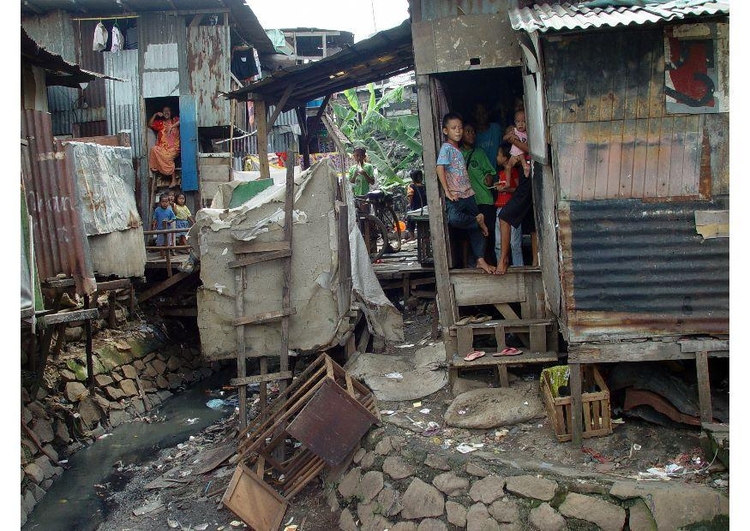 Photo bidonville Ã  Jakarta